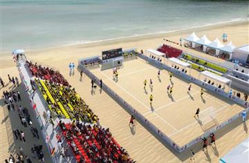 可调节地台、沙滩“秒还原”！成都世运会兴隆湖沙滩赛场精妙设计让“2D图纸”变“3D赛场”！